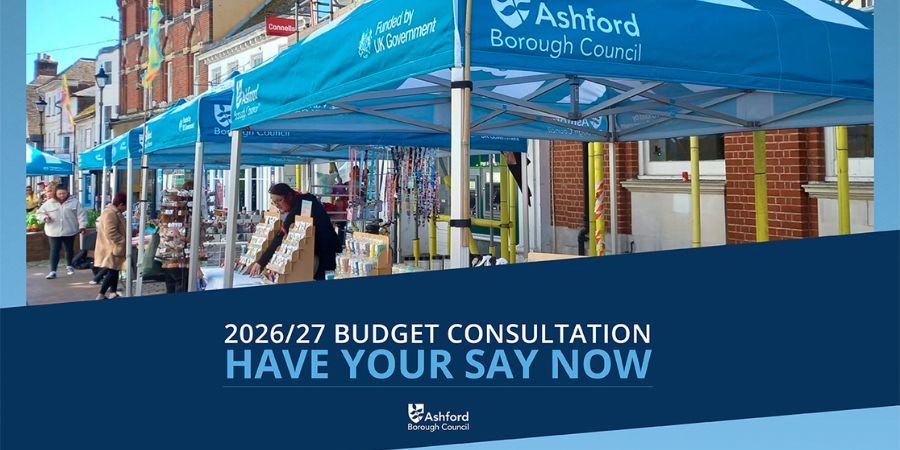 Image entitled Have your say on Ashford Borough Council’s 2026/27 budget