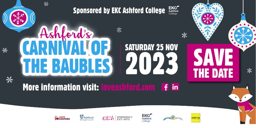 Image entitled EKC Ashford College back this year’s Carnival of the Baubles!