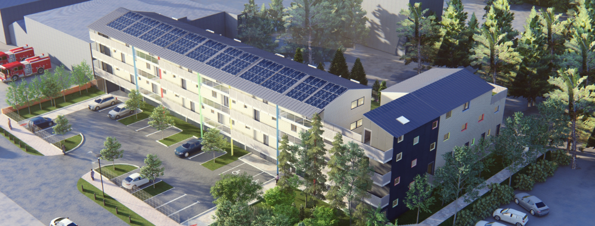 CGI image of proposed Henwood Car Park development in Ashford