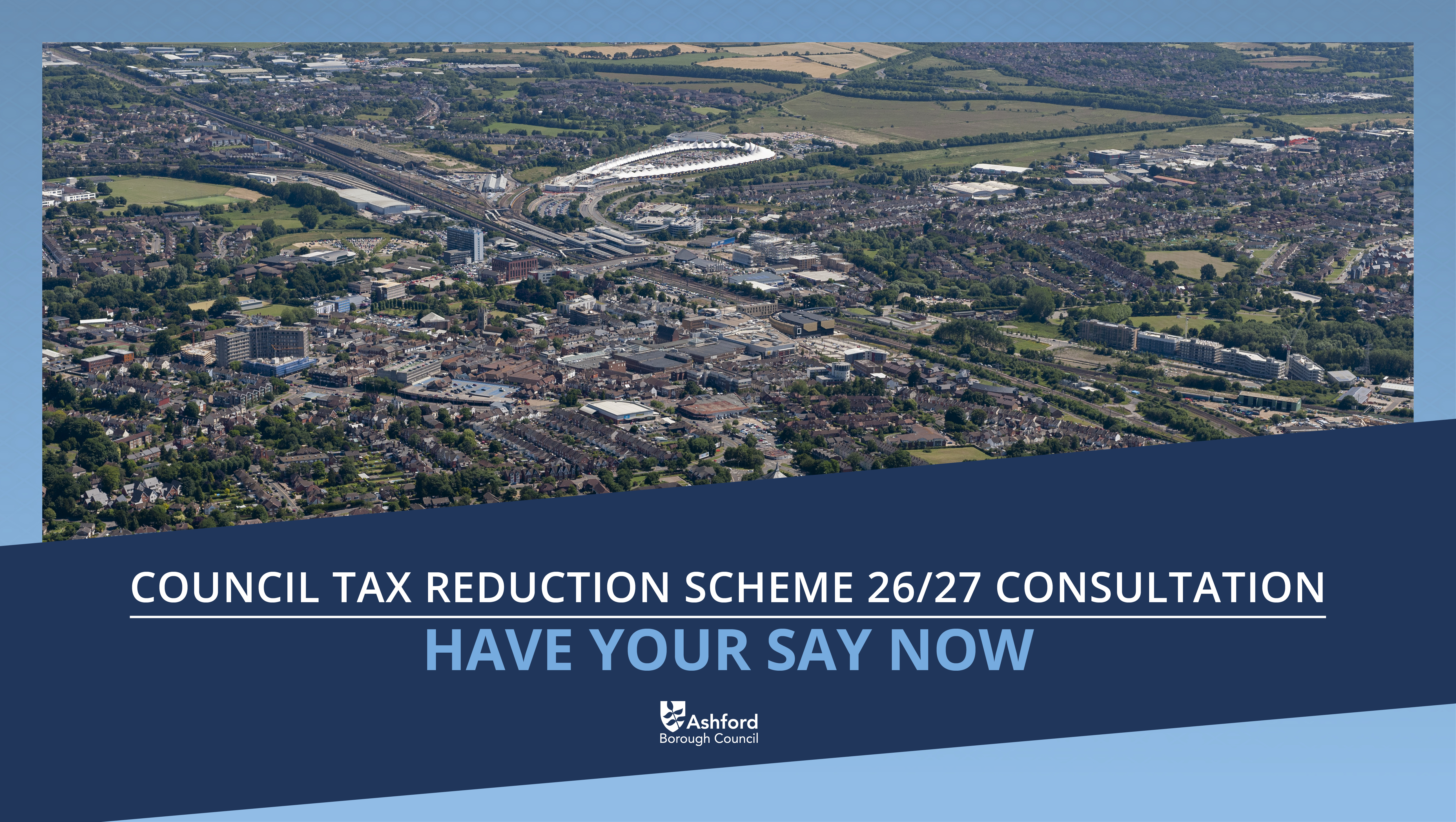 Council Tax Reduction scheme graphic from Ashford Borough Council tile