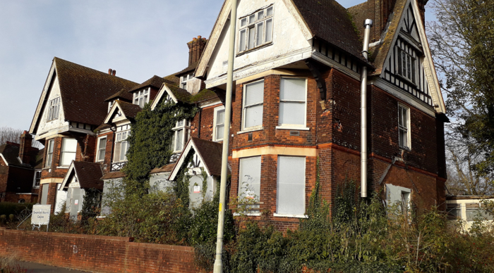 How Swanton House looks in 2022 before redevelopment on Elwick Road, Ashford
