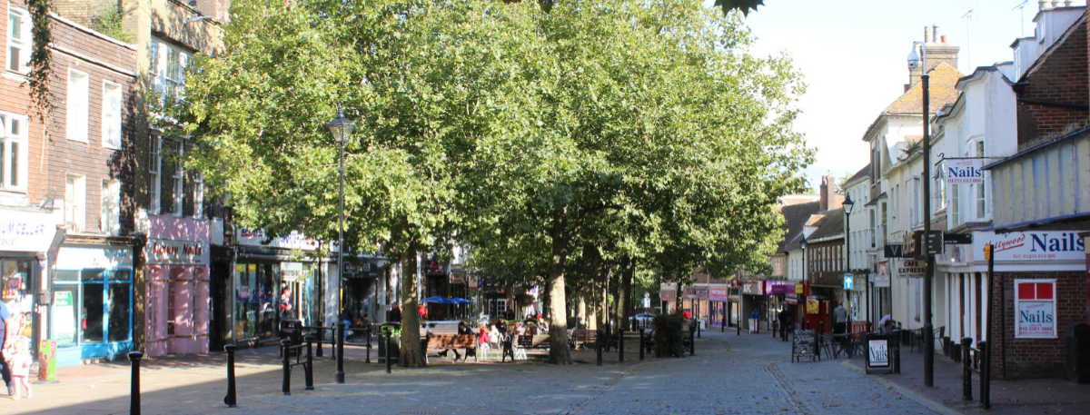 Ashford town centre Lower High Street