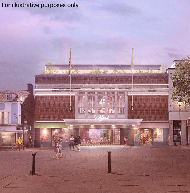 An artist impression of the Vicarage Lane, St Mary's Fields development at Ashford Town Centre