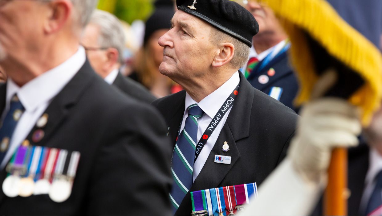 Armed Forces veteran in Ashford tile