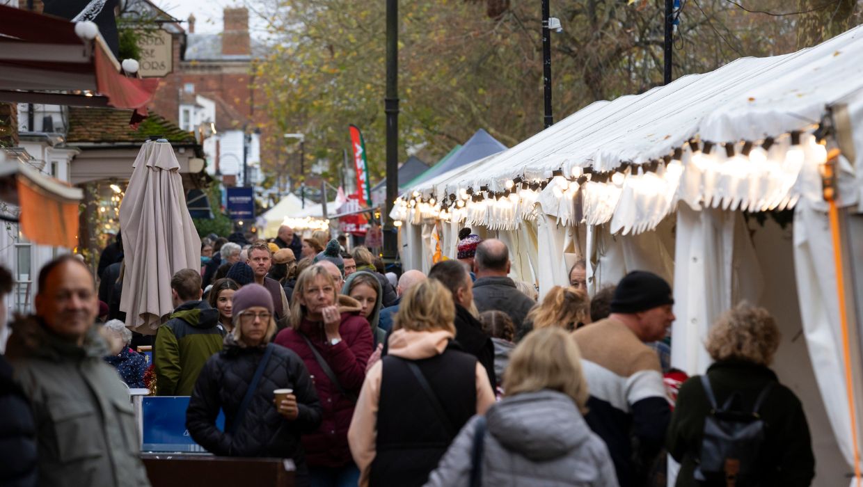A picture of the Tenterden Christmas market