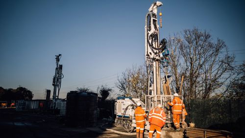 A Kensa drill rig in action