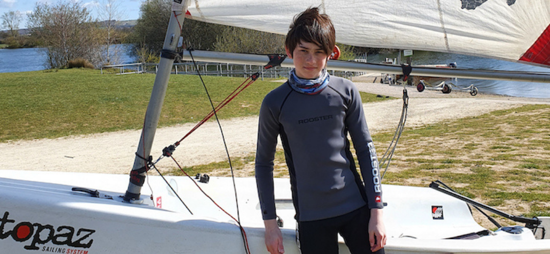 Ashford Resident Ollie Forster sailing at Conningbrook Lakes in Ashford