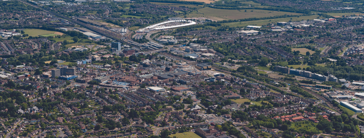 aerial view of Ashford