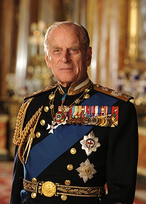 A portrait photo of HRH Prince Philip, the Duke of Edinburgh