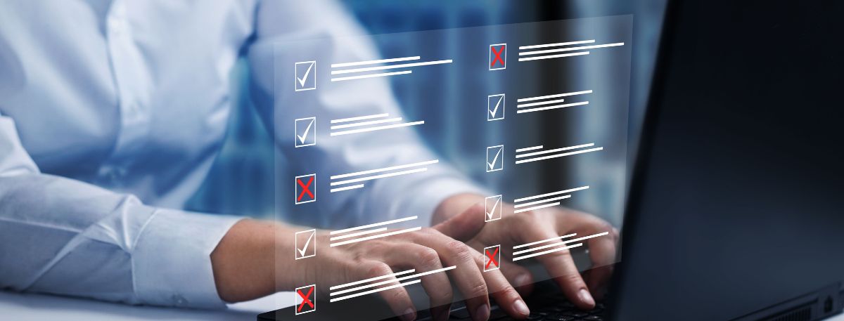 Person using a laptop