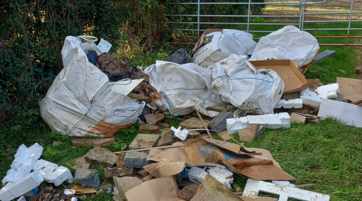 Fly-tipping in Hamstreet