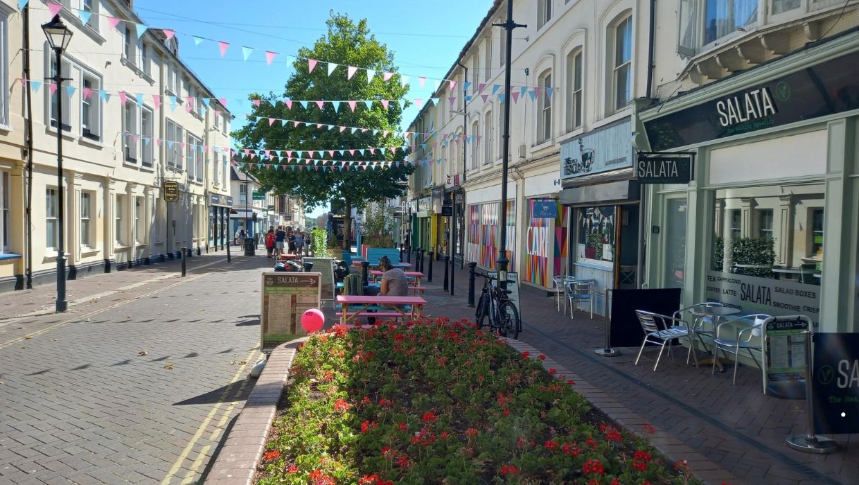 A picture of Bank Street in Ashford