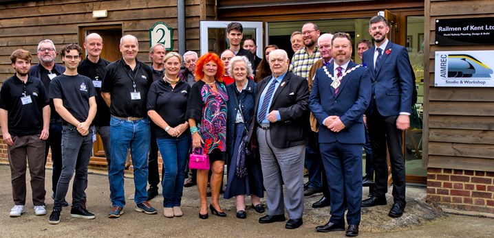 AIMREC volunteers and guests at the official opening of the studio on 20 November