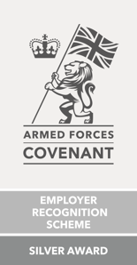 Armed Forces Covenant Employer Recognition Scheme Silver award