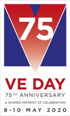 VE Day 75th anniversary logo