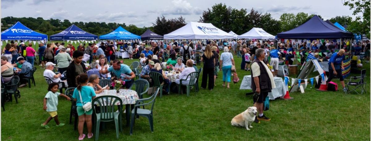 A picture taken from the Pilgrims Hospice Summer Fair