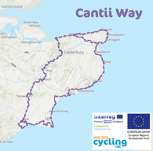 Cantii Way map