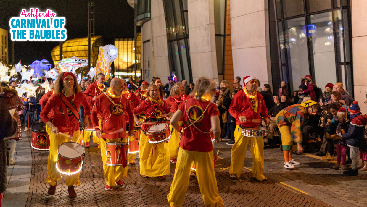 Drummers at Carnival of the Baubles 