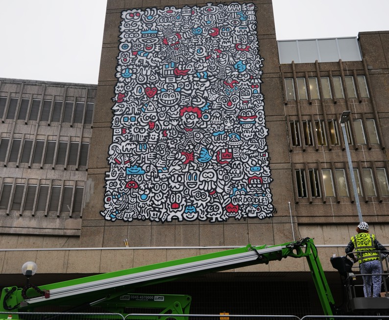 Mr Doodle's UNFRAMED doodle in Ashford