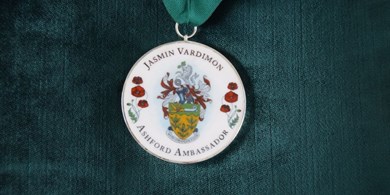 The Ashford Ambassador Medallion awarded to Jasmin Vardimon