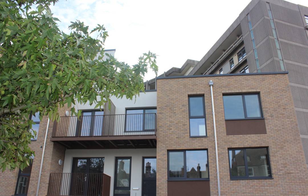 A picture of the new west wing of New Quarter development in Ashford