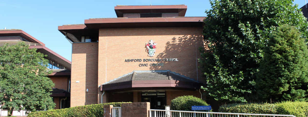 Exterior view of the Ashford Borough Council Civic Centre