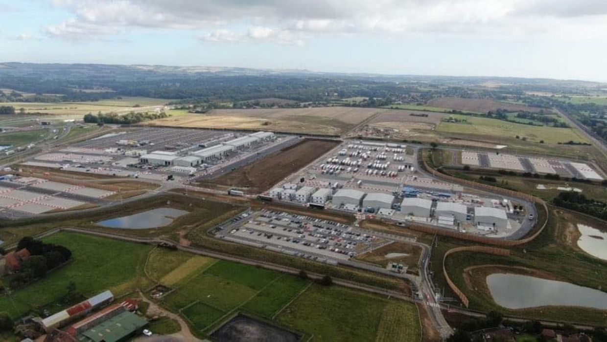 Sevington Inland Border Facility aerial view tile