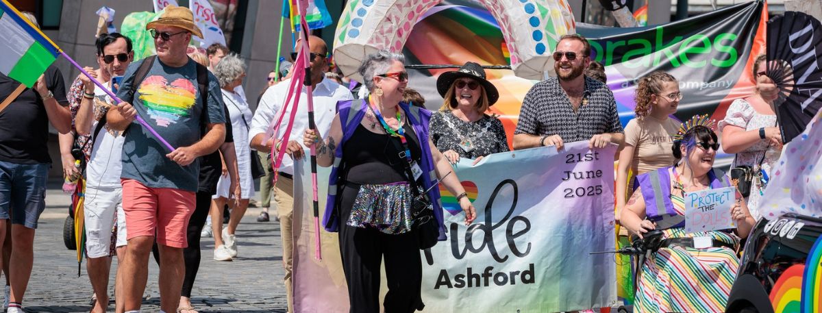 A picture from Pride Ashford 2025 (Photo credit: Andy Jones Photography)