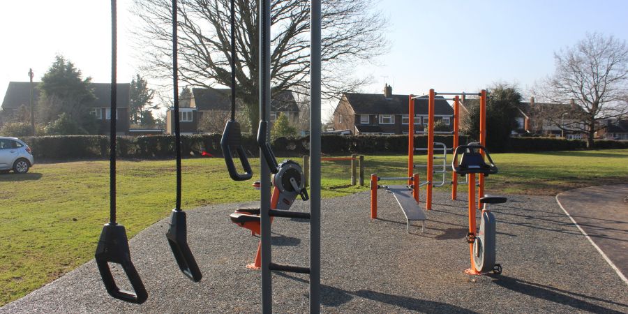 Image entitled Outdoor gym equipment
