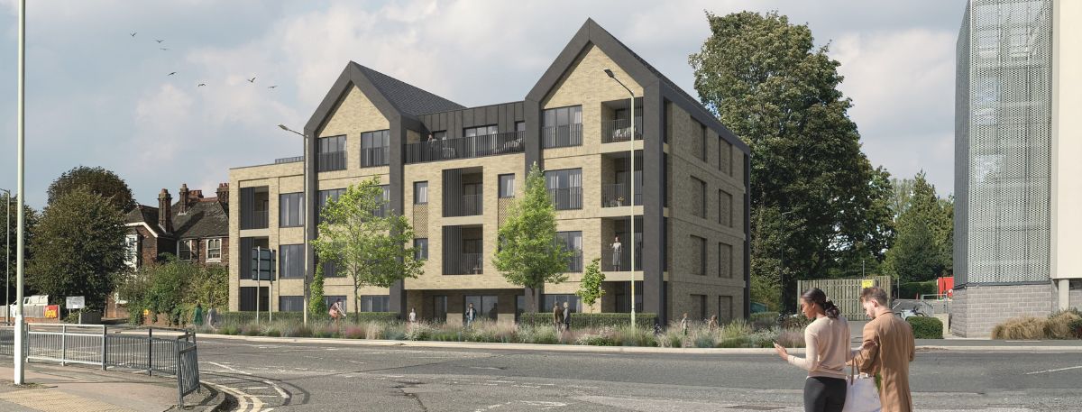 An artist's impression of the Swanton House development