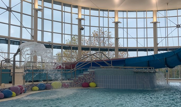 flumes at The Stour Centre pool in Ashford