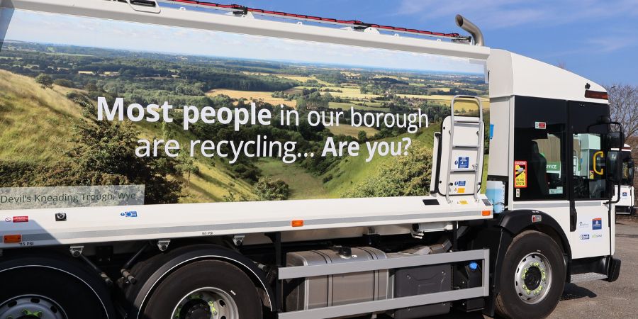 Image entitled New waste and recycling service arrives