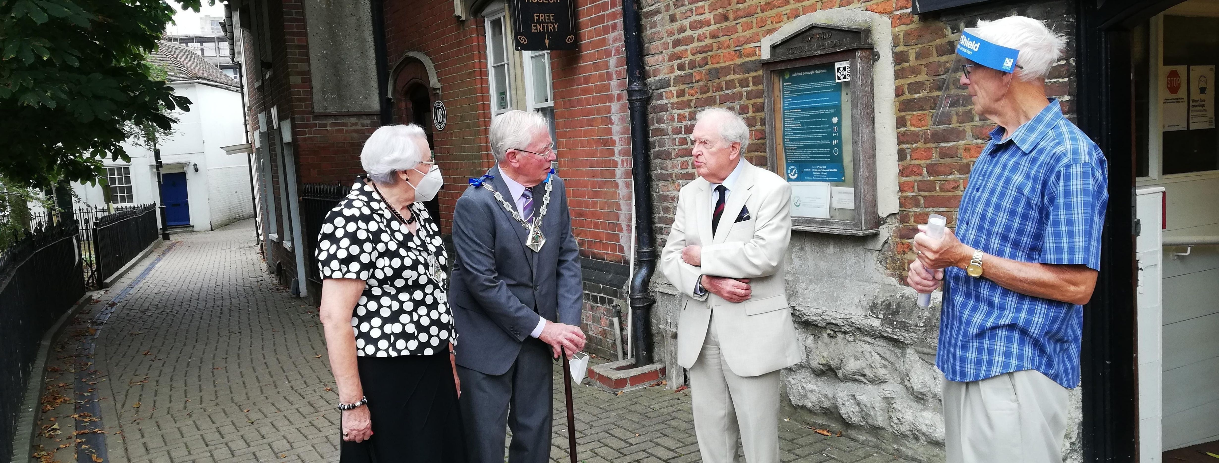 News article entitled The Mayor of Ashford marks VJ Day and visits local businesses